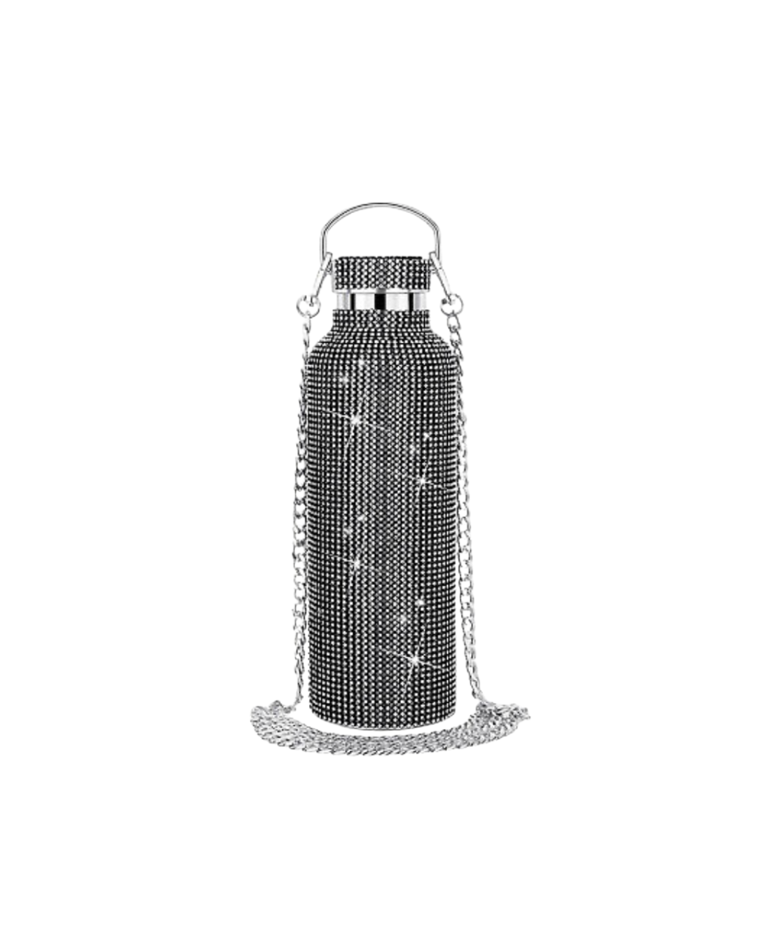 The Rhinestone Armour Bottle - Black
